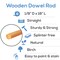 Wooden Dowel Rods 1/8 inch Thick, Multiple Lengths Available, Unfinished Sticks Crafts &#x26; DIY | Woodpeckers